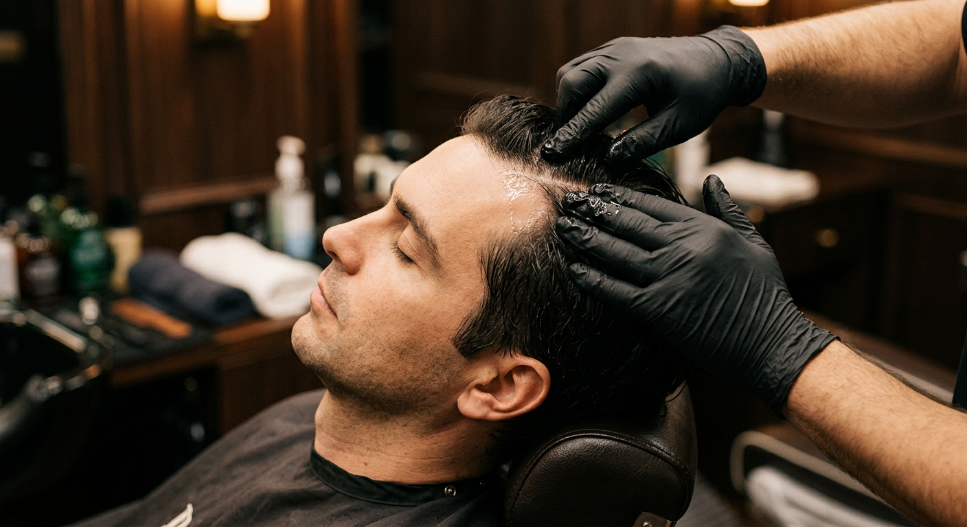 Trattamento cute professionale BEOFFSIDE massaggio e lozione specifica